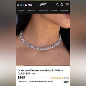 GLD brand women’s cuban chain